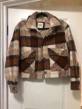 Abercrombie Flannel Coat Size Small